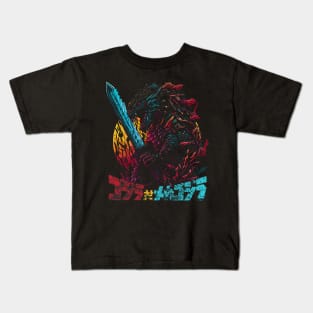 Samurai Godzilla Kids T-Shirt